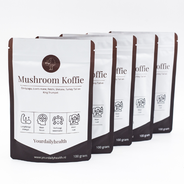 Mushroom Koffie Mega Pakket 4+1 gratis