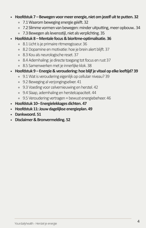 Herstel je energie E - book - YourDailyHealth